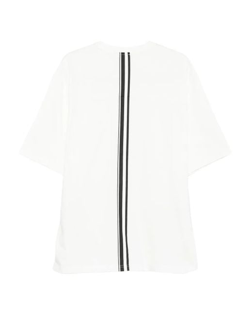Mordecai White Stripe-Detail T-Shirt for men