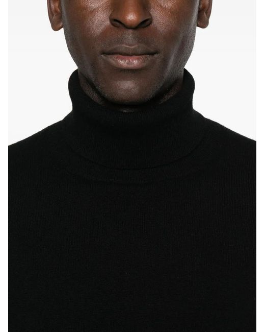 Bompard Black Turtleneck Sweater for men