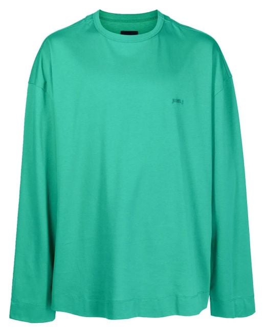 Juun.J Green Logo-Patch Sweatshirt for men