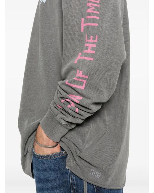 メンズ Ksubi The Sign Ekcess ロングtシャツ Gray