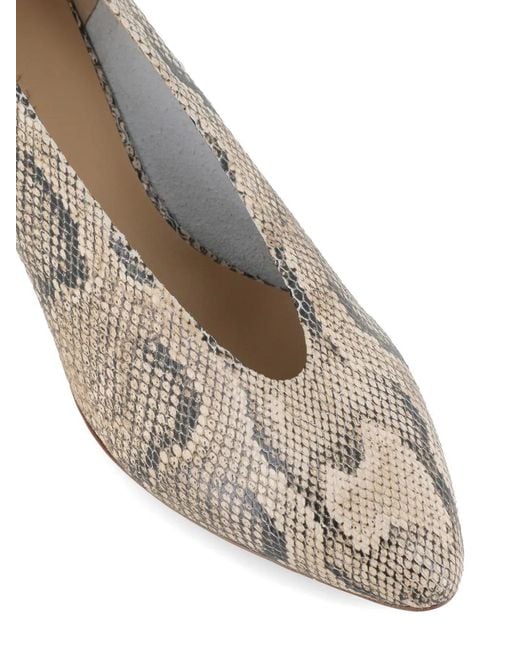 Roberto Del Carlo Multicolor Snakeskin Pumps