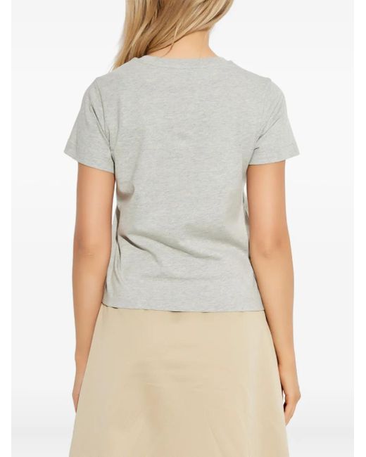 Moncler White T-Shirt With Logo