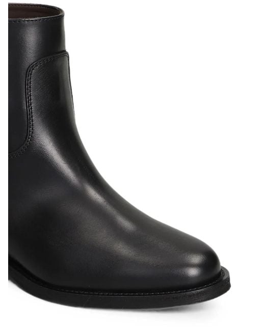 Via Roma 15 Black Zip-Fastening Internal Wedge-Heel Ankle Boots