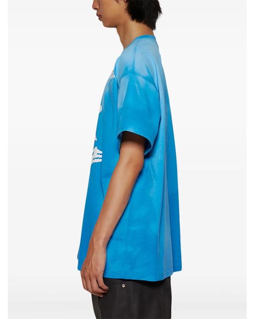 Rensuke Tokyo Blue Graphic T-Shirt for men
