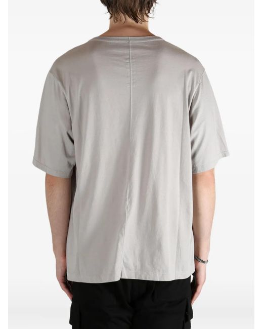 Brad short-sleeve crew-neck T-shirt Rick Owens de hombre de color Gray