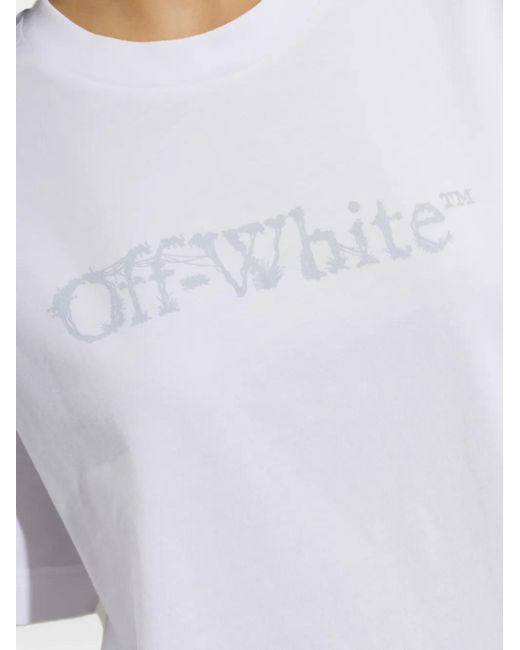 Off-White c/o Virgil Abloh White Logo-Print T-Shirt