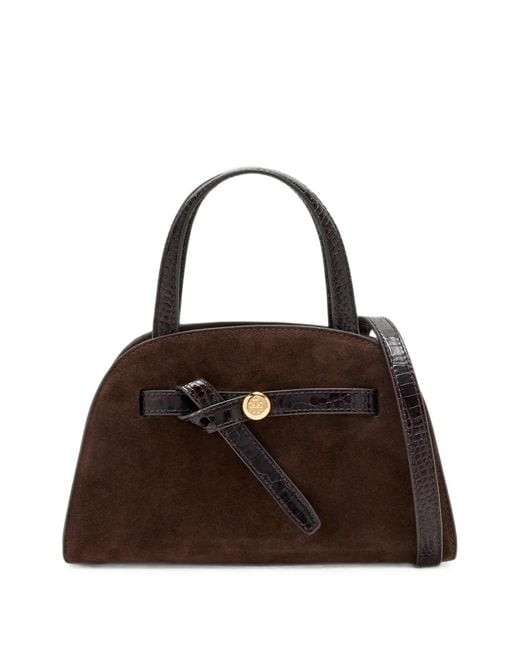 Tory Burch Brown Petit Sac Bauletto Romy En Daim