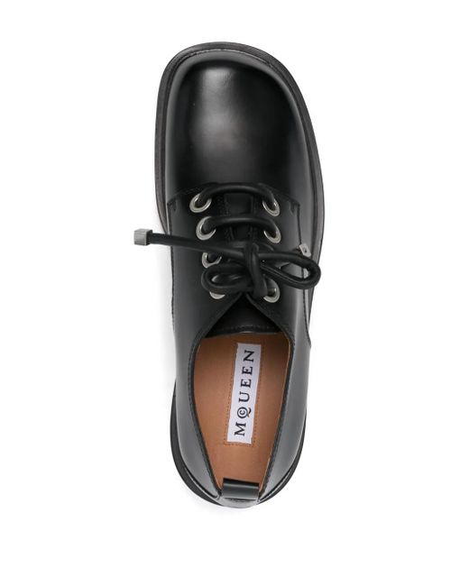Derby Stringate di McQueen in Black da Uomo