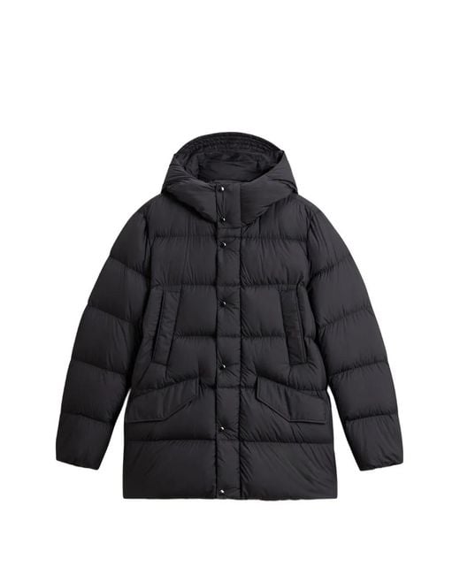 Woolrich Black Cloud Davis Padded Jacket for men