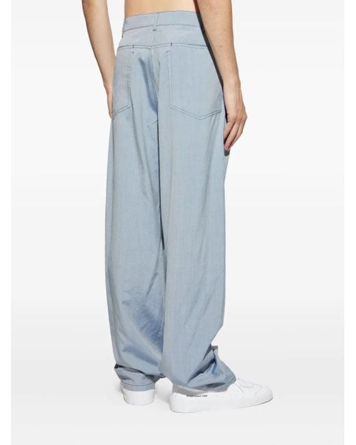 メンズ Giorgio Armani デニム シルクパンツ Blue