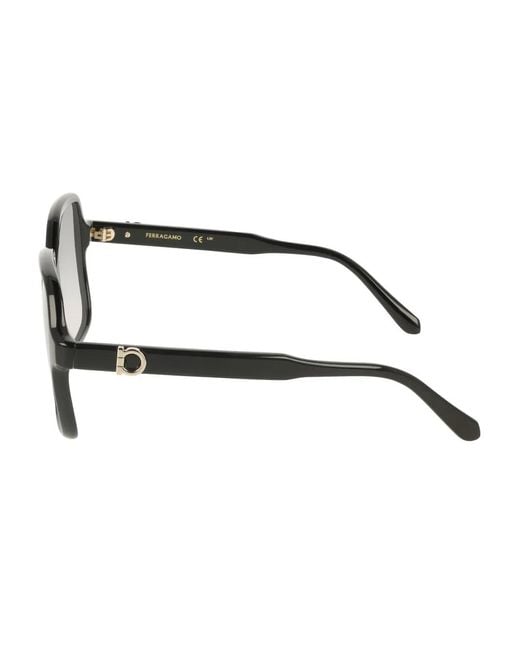Ferragamo Eyewear Black Square-Frame Gradient Sunglasses