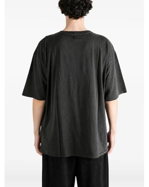 TAIGA TAKAHASHI Black Lot. 616 Faded-Effect Short-Sleeve T-Shirt for men