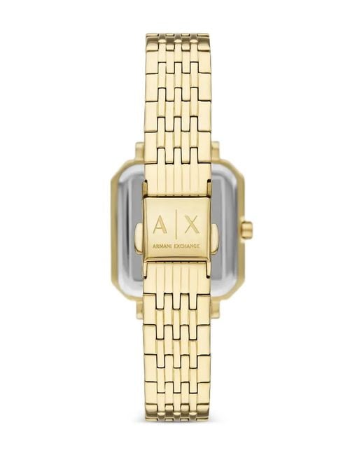 ARMANI EXCHANGE Metallic Octagonal-Case 27Mm Watch