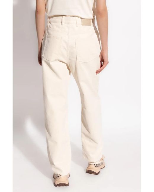 Moncler Natural Tapered Leg Jeans