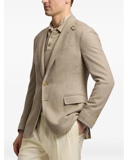 Ralph Lauren Natural Textured Two-Button Blazer for men