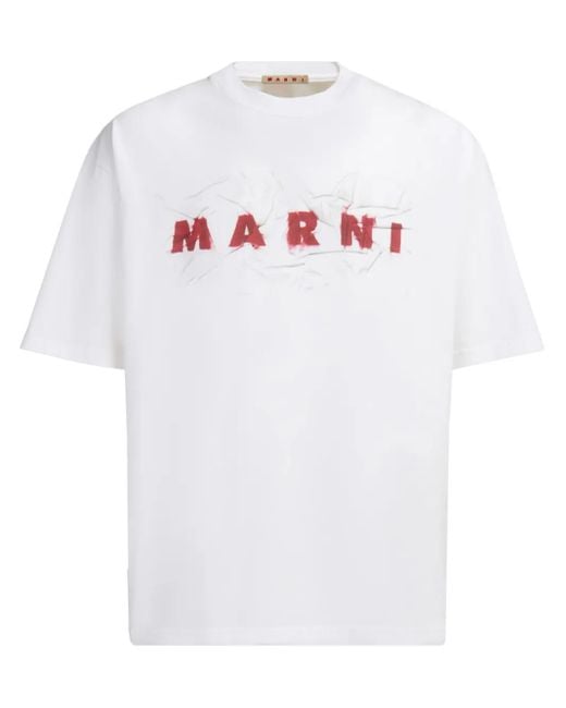 Marni White T-Shirts And Polos for men