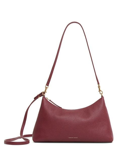 Mansur Gavriel Purple Rhea Schultertasche Mit Gekörnter Struktur