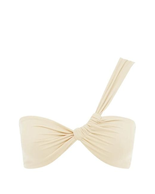 Myra Swim Natural Enzo One-Shoulder Bikini Top