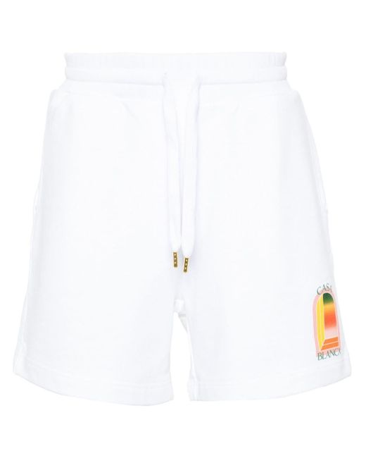 Casablancabrand Shorts aus Bio-Baumwolle in White für Herren