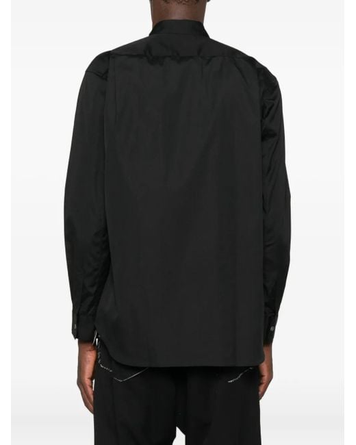 Comme des Garçons Black Chest-Pocket Long-Sleeve Shirt for men