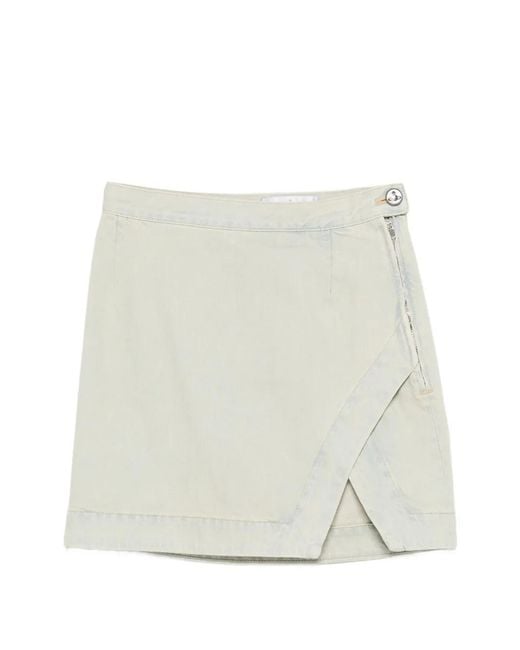 Vivienne Westwood White Rita Denim Skirt