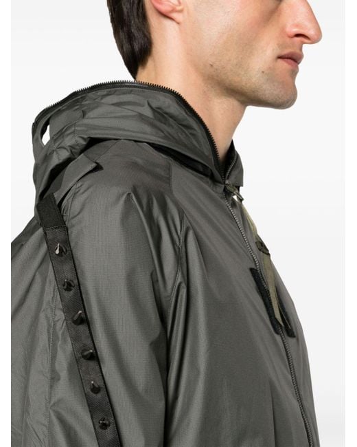Acronym Gray Water-repellent Lightweight Jacket for men