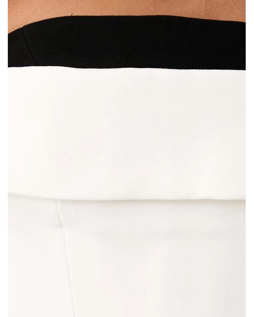Bardot White Strapless Fold-Over Dress