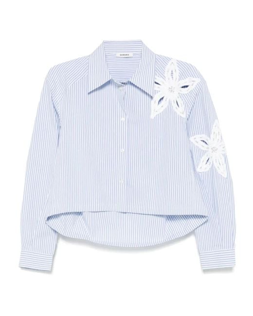 Sandro Blue Striped Shirt