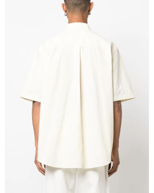 Jil Sander White Patch-Pocket Cotton Shirt for men