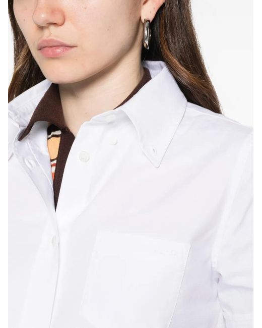A.P.C. White Short-Sleeve Shirt