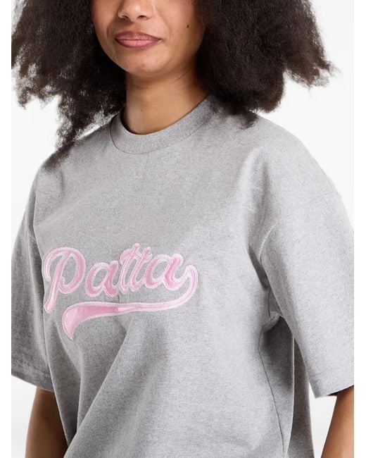 PATTA Gray Logo Tail T-Shirt