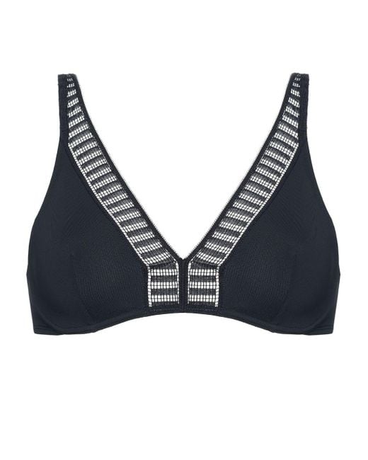 Eres Black Valérie Graphic Triangle Bra