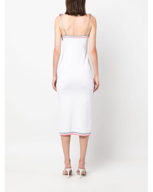 Fendi Midi-jurk Met Monogram in het White