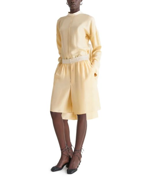 Lemaire Natural Button-Front Shorts