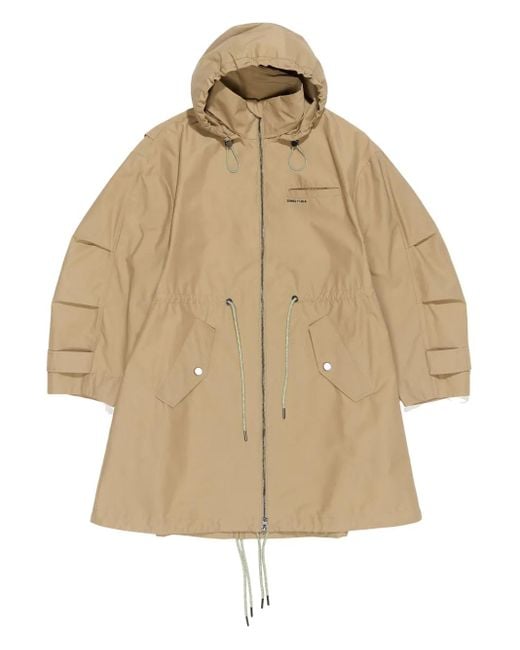 Bimba Y Lola Natural Cotton-Blend Trench Coat