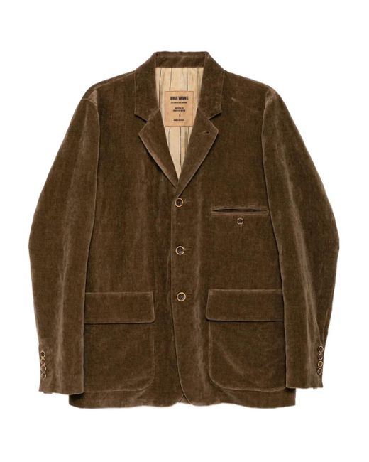 Uma Wang Brown Long-sleeved Jacket for men