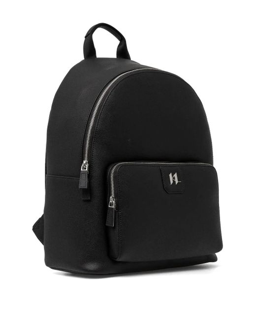 Karl Lagerfeld Black K/Monogram Backpack for men