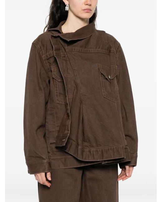 Sacai Brown Cotton Jacket