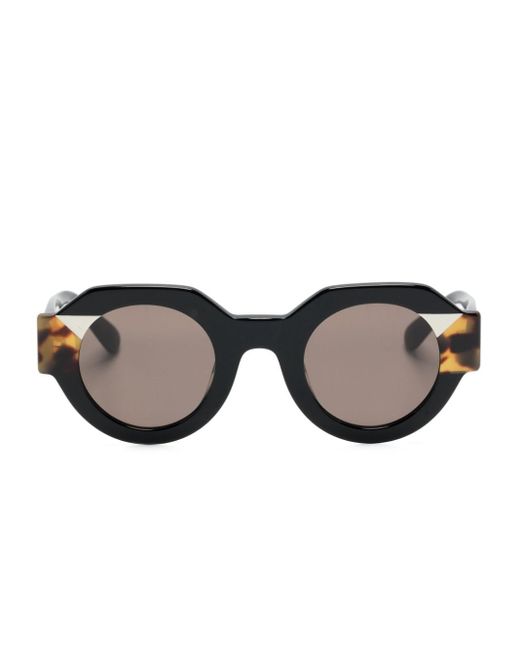 Kaleos Eyehunters Black Foote Geometric-frame Sunglasses