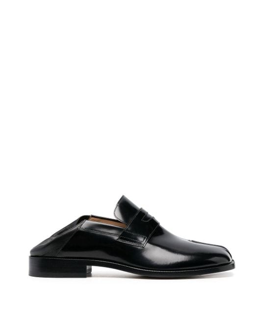 Maison Margiela Black Tabi Slip-on Loafers for men
