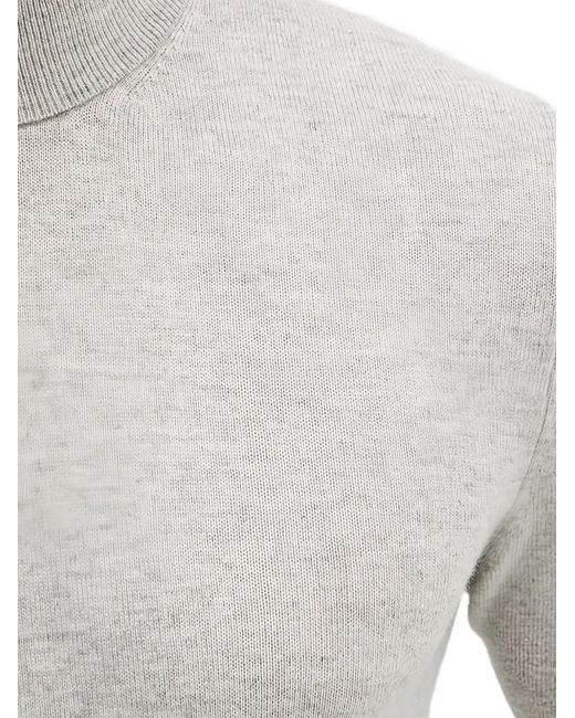 Sisley Gray Roll-Neck Sweater for men
