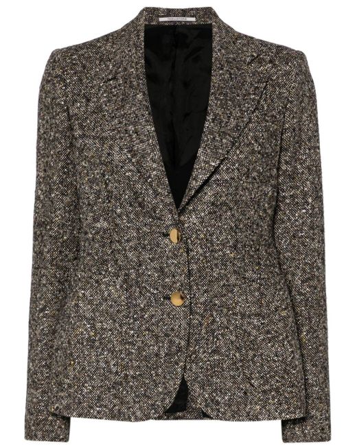 Tagliatore Black Tweed Blazer