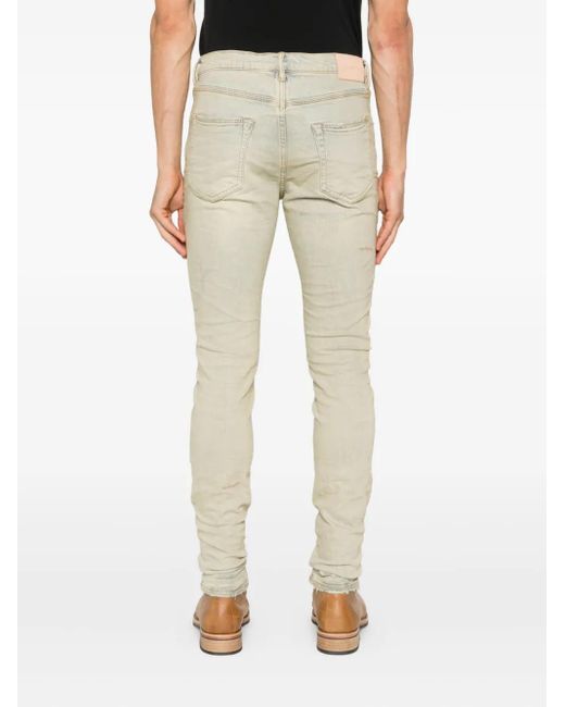 Purple Brand Natural Distressed-Effect Jeans for men
