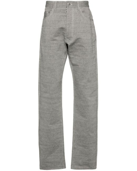 Maison Margiela Jeans Met Toelopende Pijpen in het Gray voor heren