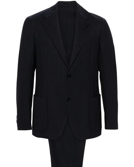 Lardini Blue Pinstriped Suit for men
