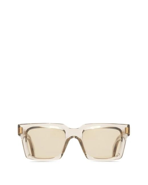Cutler & Gross Natural Square-Frame Sunglasses