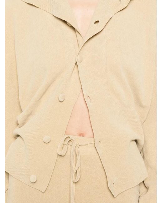 AYA MUSE Natural Asha High-Neck Cardigan