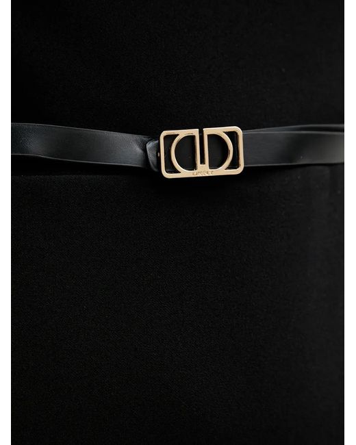 DKNY Black Belted Mini Dress