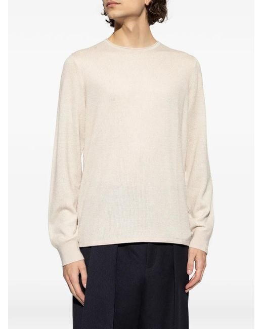 Rag & Bone White Crew-Neck Sweater for men