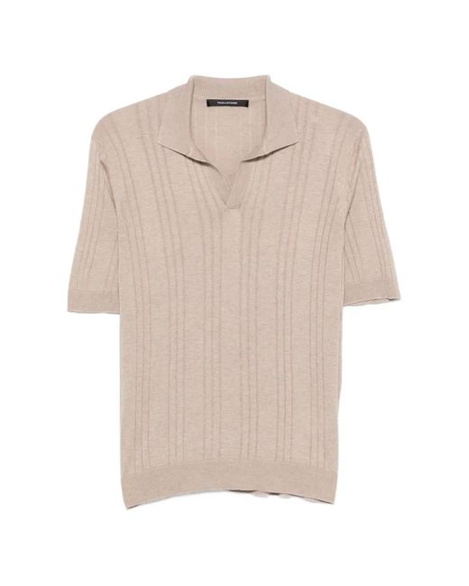 Tagliatore Natural T-Shirt Pavel En Maille Nervurée for men